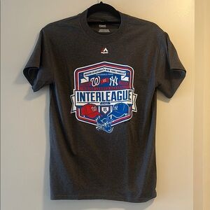 Majestic Gray Nationals vs. Yankees T-Shirt